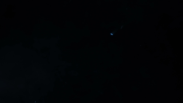 Wall of Bright Blue Incandescent Lamps alt