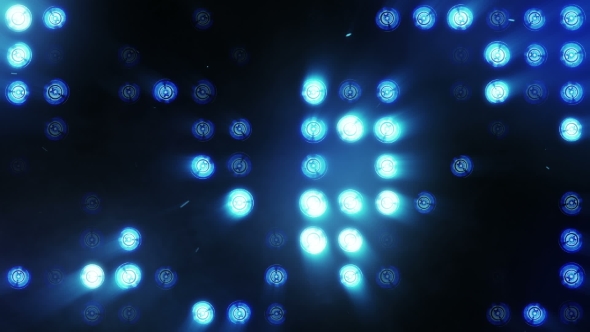 Bright Blue Floodlights Flashing alt