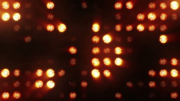 Bright Orange Floodlights Flashing alt