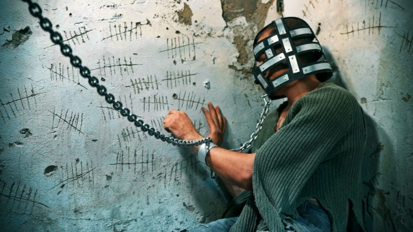 Prisoner Draws on the Wall Days of Confinement in Captivity