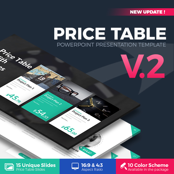 Price Table PowerPoint Template