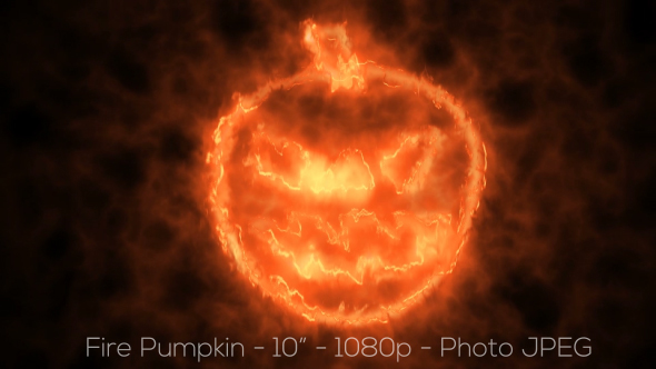 Fire Pumpkin Halloween