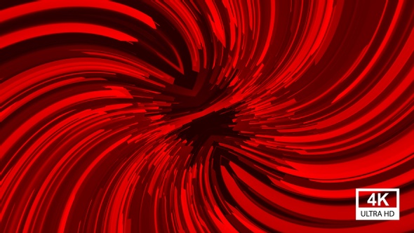 Abstract Red Shape Motion 4K