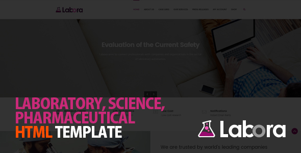 Labora - Business, Laboratory & Pharmaceutical HTML Template