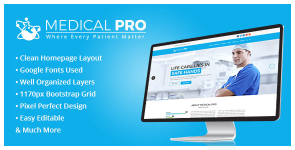 MedicalPro Psd Templates