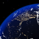 View of Earth from Lunar Surface at Night - VideoHive Item for Sale