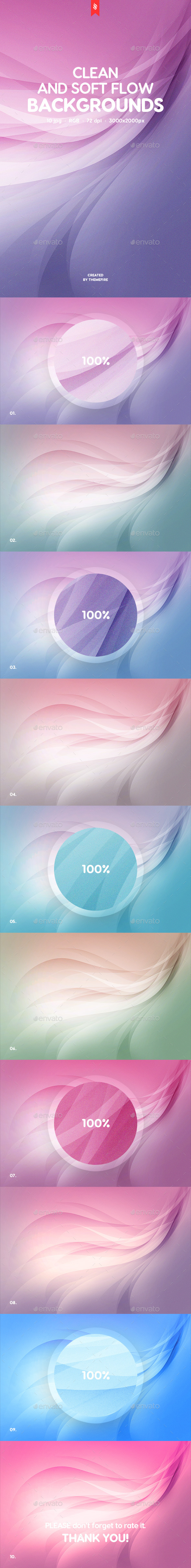 Clean and Soft Flow Background