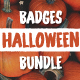 Halloween Badges / Retro Logo Set. Bundle Edition - GraphicRiver Item for Sale