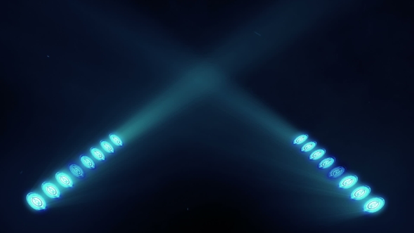 Bright Stage Lights Flashing in Blue Color alt