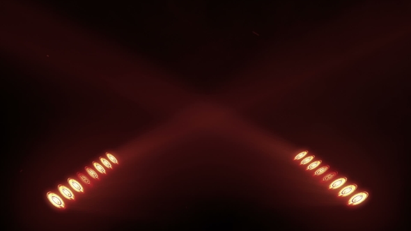 Bright Stage Lights Flashing in Orange Color alt