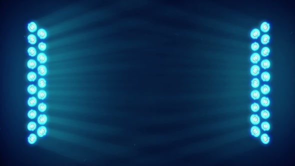 Bright Stage Lights Flashing in Blue Color alt