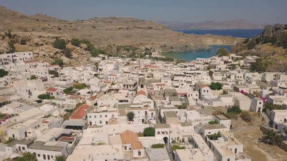 Aerial View of Lindos