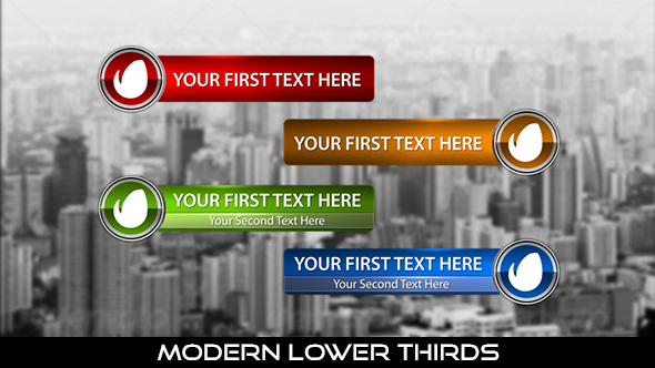 Modern Lower Thirds