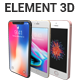Element 3D - Apple Iphones Collection - 3DOcean Item for Sale