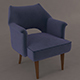 Cheir Velvet and Wood - 3DOcean Item for Sale