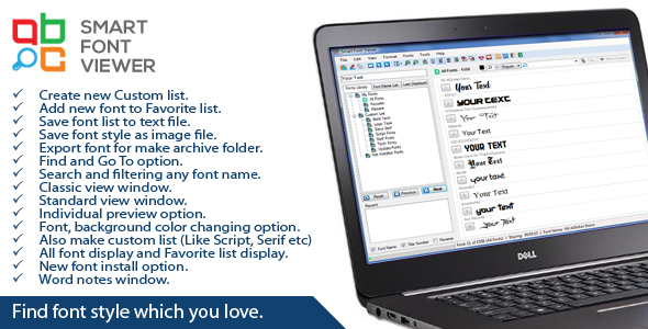 Smart Font Viewer - Organizowanie i podgląd czcionek