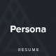 Persona - Minimal Resume/CV Template - ThemeForest Item for Sale