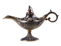 Silver Magic Lamp Isolated - PhotoDune Item for Sale