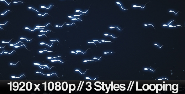 Sperm Swimming - 3 Different Styles Looping