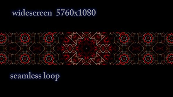 Widescreen Red Geometric Pattern alt