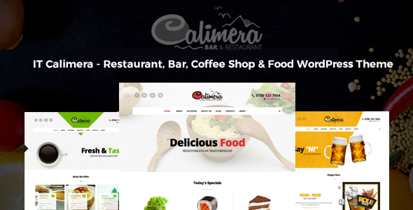 Calimera - Multiple Restaurant & Bistro WordPress Theme