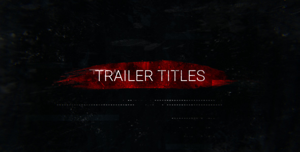 Action Trailer Titles alt