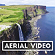 Aerial Shot of Kilt Rock Waterfall in Scotland - VideoHive Item for Sale