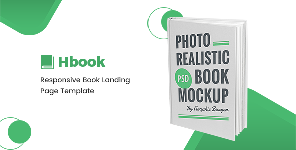 Hbook - Book Landing Page HTML Template