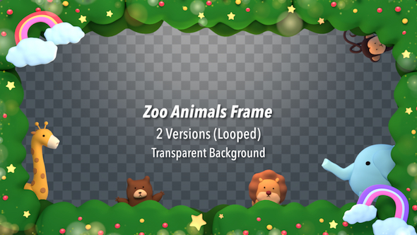 Zoo Animals Frame