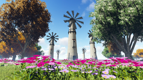 Windmills and Flowers alt