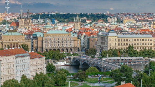 Beautiful View On Prague In Czech Republic
