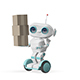 3D Animation Robot with Box with Three Alpha Channel - VideoHive Item for Sale