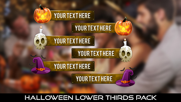 Halloween Lower Thirds Pack