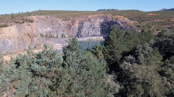 Abandoned Slate Mine with Water