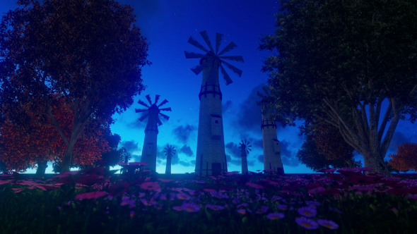 Windmills at Night alt