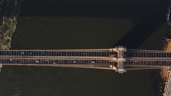 Brooklyn Bridge in New York, America