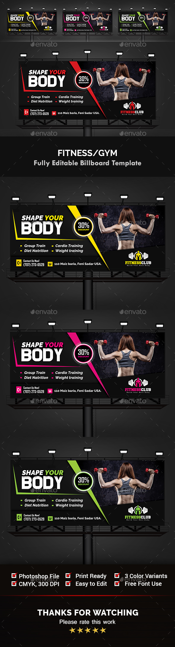 Fitness Banner Graphics Designs Templates From Graphicriver