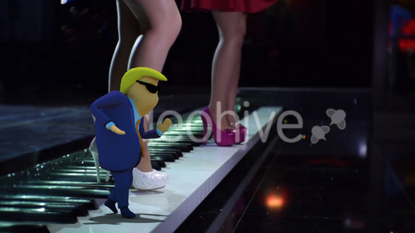 3D Boss Donald Trump Upbeat Corporate Inspiring Dance alt