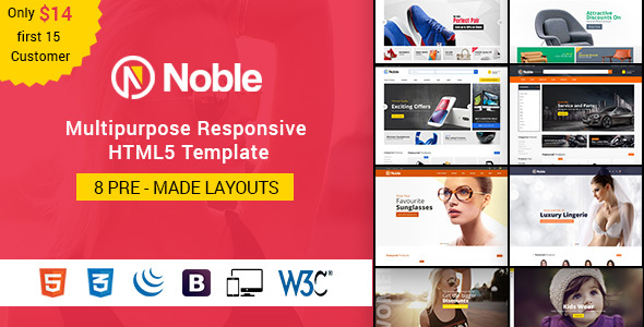 Noble - Responsive Multipurpose E-Commerce HTML5 Template