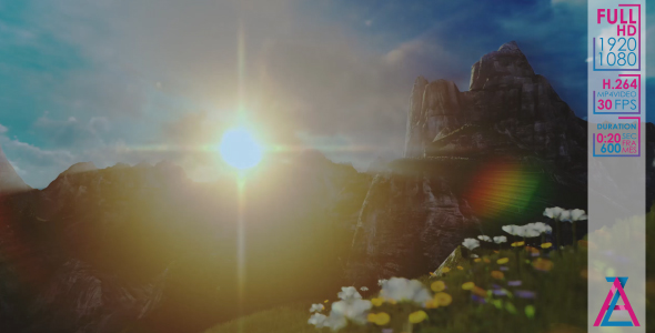 Flight Over The Mountains in The Evening alt