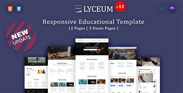 LYCEUM - HTML Educational Template