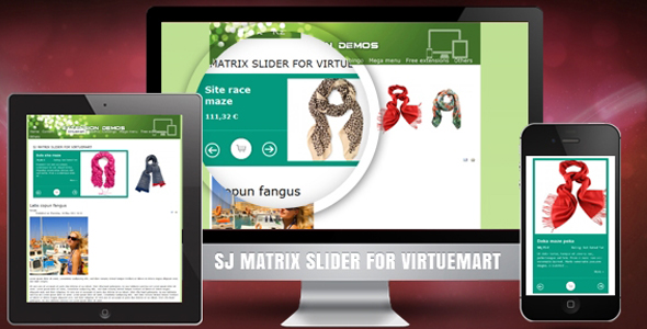 Matrix Slider for VirtueMart - Responsive Joomla Module