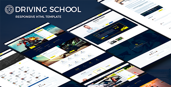 Driving School - Responsive HTML Template