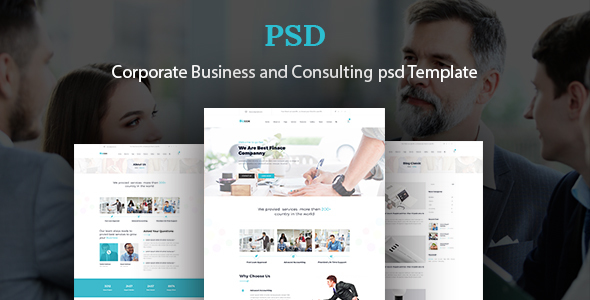 Bizcox - Corporate Business and Consulting Psd Template