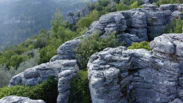 Incredible Grey Rock Formations