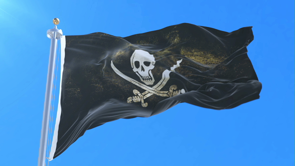 Pirate Flag Waving