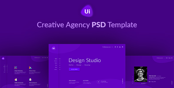 Design Studio - Creative Agency PSD Template