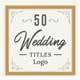 50 Wedding Titles Logo - GraphicRiver Item for Sale