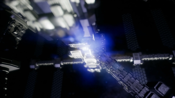 Spaceship Travelling Through the Universe alt