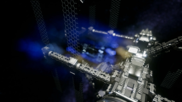 Spaceship Travelling Through the Universe alt